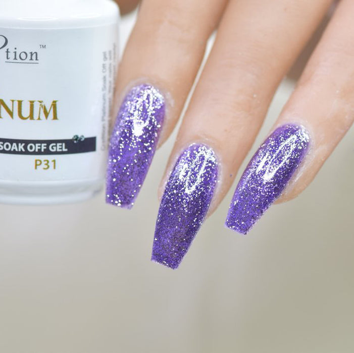 Cre8tion Platinum Gel Polish, P31, 0916-0553, 0.5oz KK0912