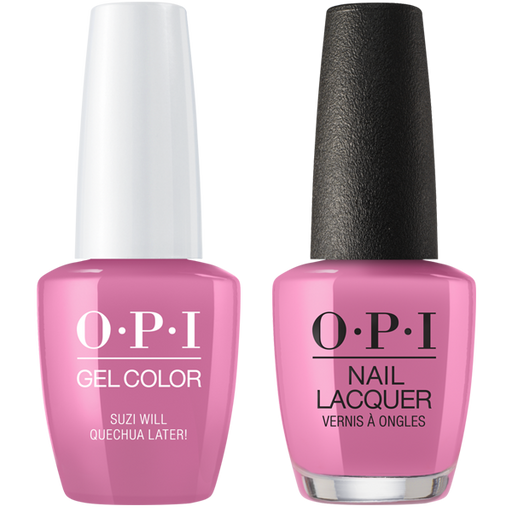 OPI GelColor And Nail Lacquer, Peru Collection, P31, Suzi Will Quenchua Later!, 0.5oz