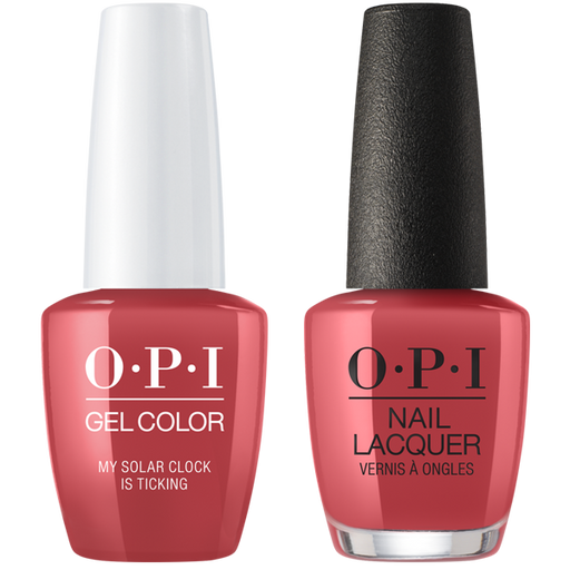 OPI GelColor And Nail Lacquer, Peru Collection, P38, My Solar Clock is Ticking, 0.5oz