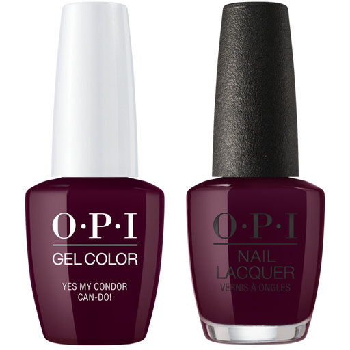 OPI GelColor And Nail Lacquer, Peru Collection, P41, Yes My Condor Can-Do!, 0.5oz