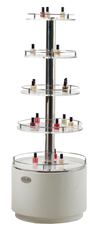 SPA Polish Display, Clear Mica Shelves, PDC006C (NOT Included Shipping Charge)