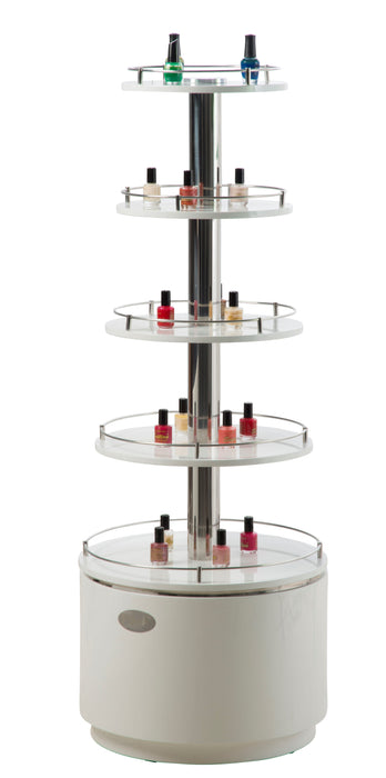 SPA Polish Display, White Wood Shelves, PDC006W (NOT Included Shipping Charge)