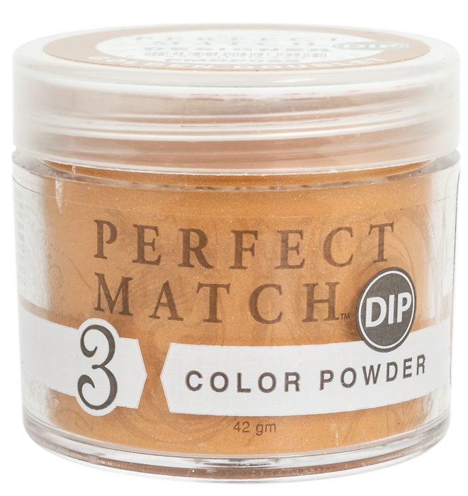 Perfect Match 3in1 Dipping Powder + Gel Polish + Nail Lacquer, PMDP022, Golden Doublet KK1024