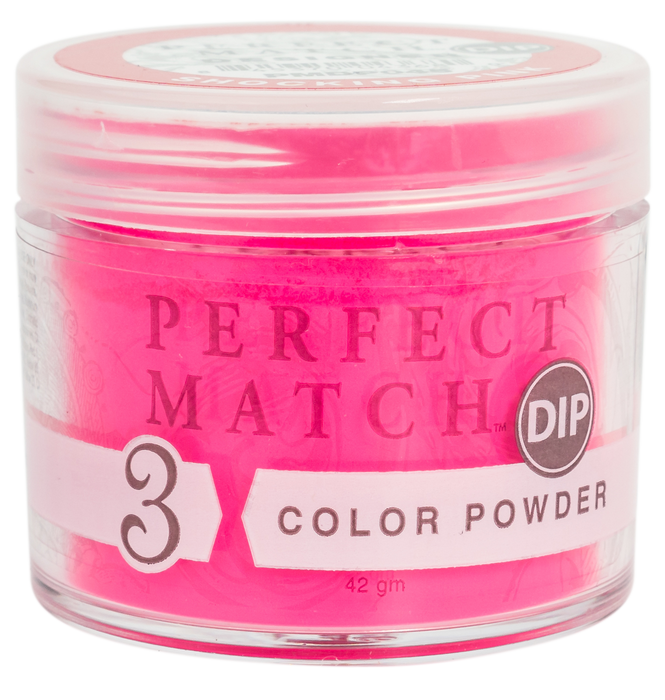 Perfect Match 3in1 Dipping Powder + Gel Polish + Nail Lacquer, PMDP045, Shocking Pink KK1024