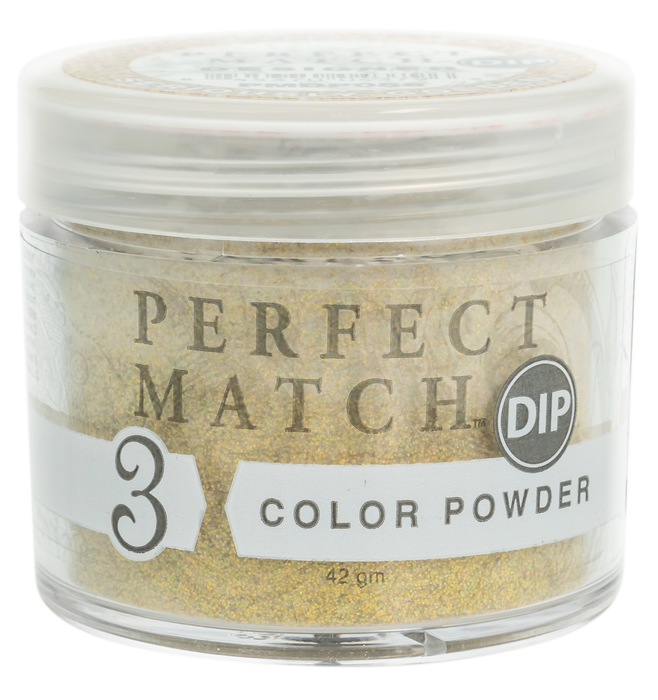 Perfect Match 3in1 Dipping Powder + Gel Polish + Nail Lacquer, PMDP056, Seriously Golden KK1024