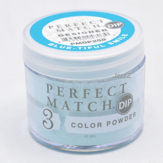 Perfect Match Dipping Powder, PMDP258, Colorful Moments Collection, Blue-Tiful Smile, 1.5oz OK0620VD