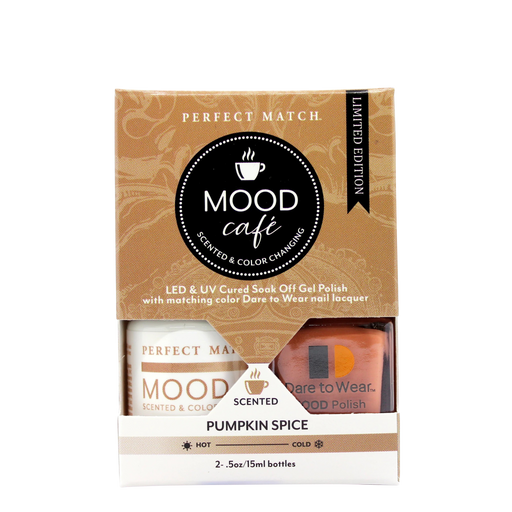 LeChat Perfect Match Mood Nail Lacquer + Gel Polish, Mood Cafe Collection, PMMS004, Pumpkin Spice, 0.5oz OK1121VD