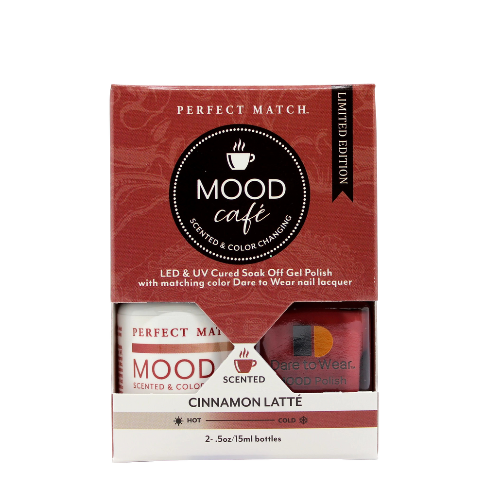 LeChat Perfect Match Mood Nail Lacquer + Gel Polish, Mood Cafe Collection, PMMS005, Cinnamon Latté, 0.5oz OK1121VD