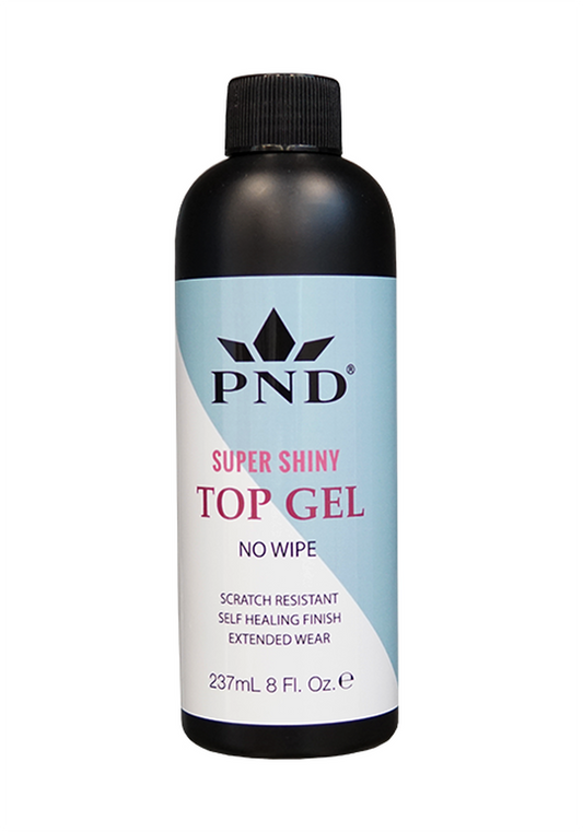 PND Gel, Super Shiny Top Gel No-Wipe Refill, 8oz OK0327QT