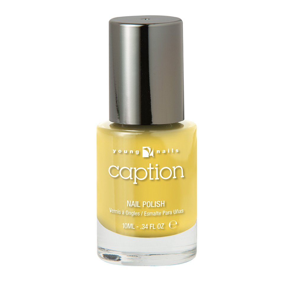 Young Nails Caption Nail Lacquer, Yellows & Greens Collection, PO10C023, Get Happy Fast, 0.34oz OK0908LK