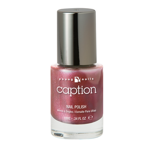 Young Nails Caption Nail Lacquer, Red & Pinks Collection, PO10C060, XXOO Kissy Face!, 0.34oz OK0908LK