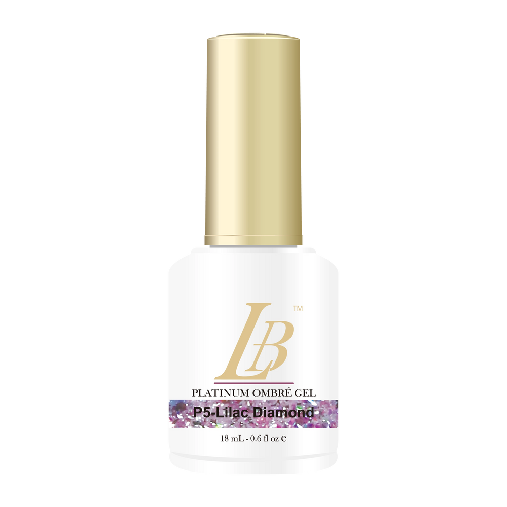 iGel LB Platinum Ombre Gel Polish, PL OM05, Raspberry Ray, 0.6oz
