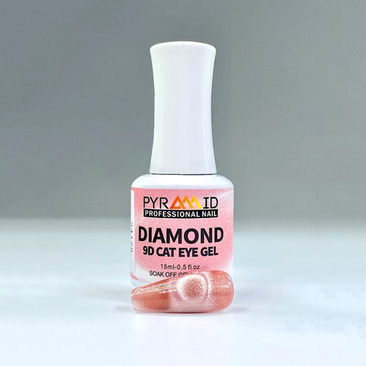 Pyramid Gel, DIAMOND 9D Cat Eye Collection, 02, 0.5oz OK1010VD