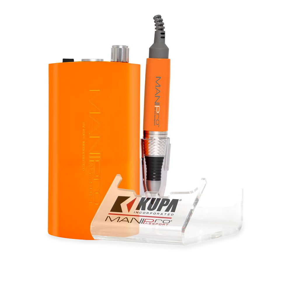 ManiPro Passport (Filing Machine) , SUNSET BLVD ORANGE & KP-60 Handpiece (Pk: 10 pcs/case) (Bổ sung số Seri)