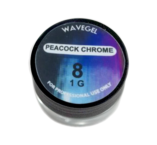 Wave Gel Dipping Powder Peacock Chrome, 08, 1oz OK1129