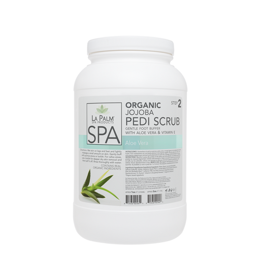 La Palm, Organic Jojoba Pedi Scrub, Aloe Vera, 1Gal KK