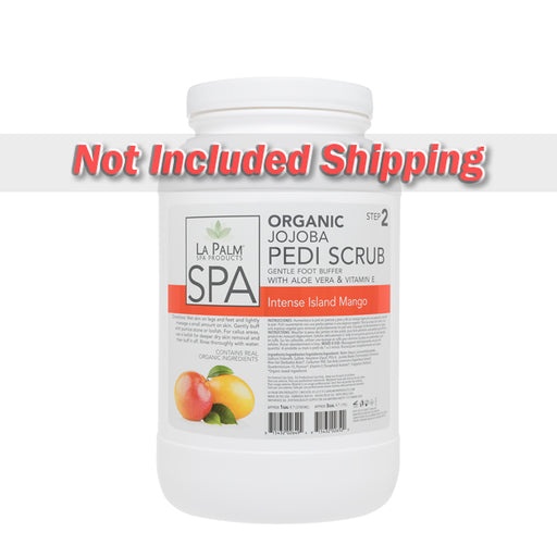La Palm, Organic Jojoba Pedi Scrub, Intense Island Mango, 1Gal KK