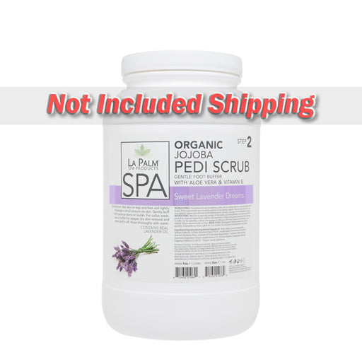 La Palm, Organic Jojoba Pedi Scrub, Sweet Lavender Dreams, 1Gal KK