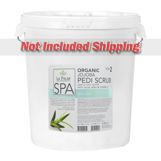 La Palm, Organic Jojoba Pedi Scrub, Aloe Vera, 5Gal KK