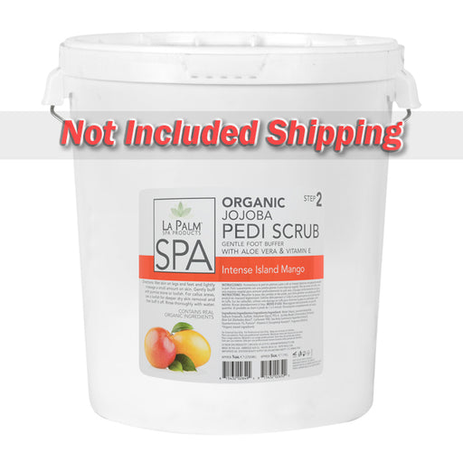 La Palm, Organic Jojoba Pedi Scrub, Intense Island Mango, 5Gal KK