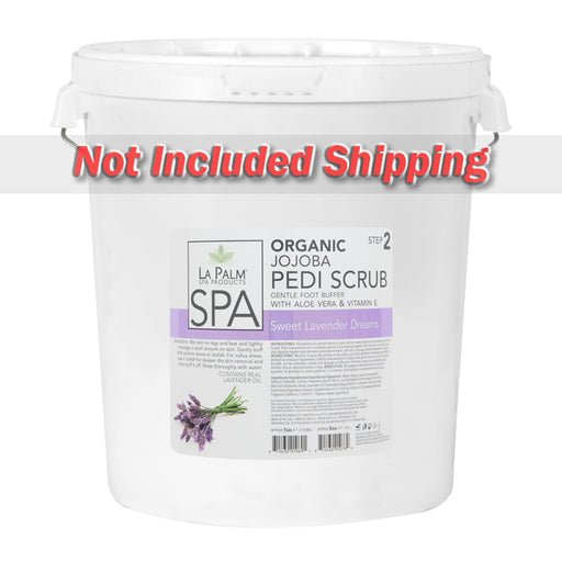 La Palm, Organic Jojoba Pedi Scrub, Sweet Lavender Dreams, 5Gal KK