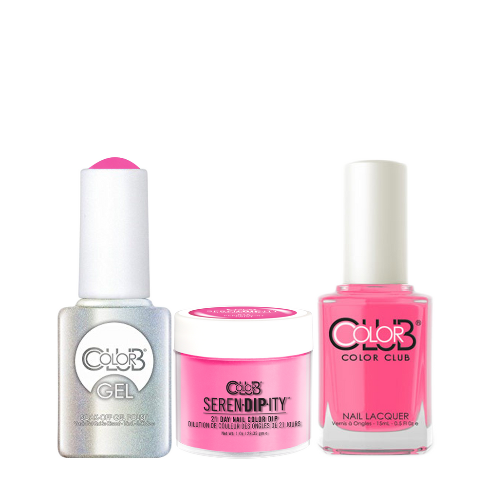 Color Club 3in1 Dipping Powder + Gel Polish + Nail Lacquer , Serendipity, Peppermint Twist, 1oz, 05XDIPN18-1 KK