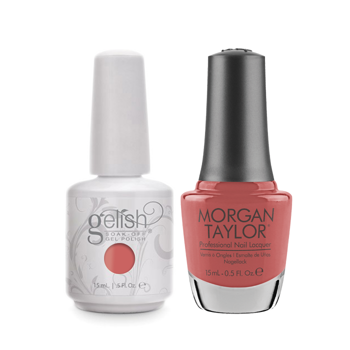 Gelish Gel Polish & Morgan Taylor Nail Lacquer, Perfect Landing , 0.5oz, 1100068+ 50227