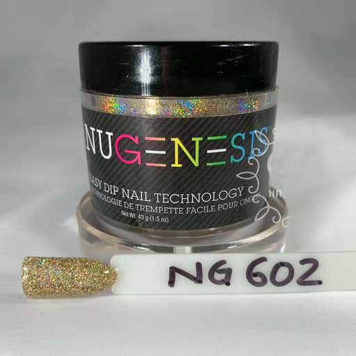 Nugenesis Dipping Powder, Glitz Collection, NG 602, Disco Fever, 2oz MH1005