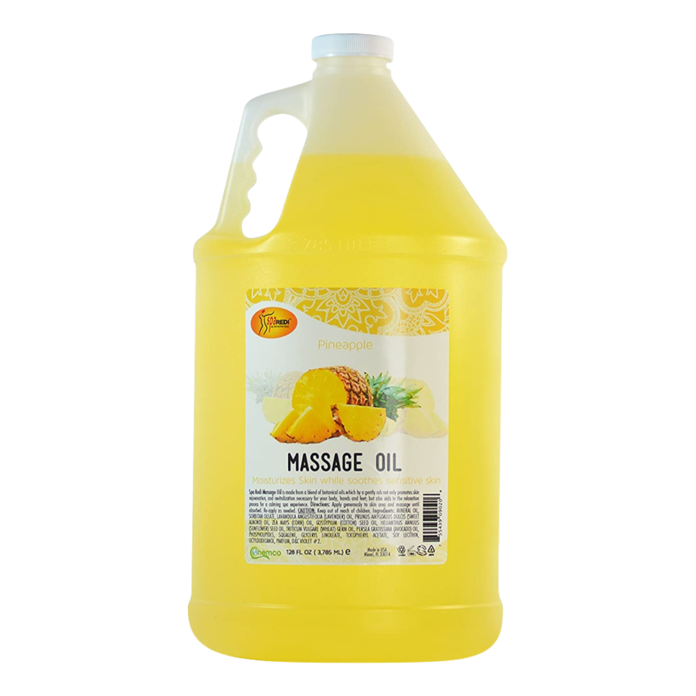 SpaRedi Massage Oil, Pineapple, 1Gal, 09410 OK0325MD