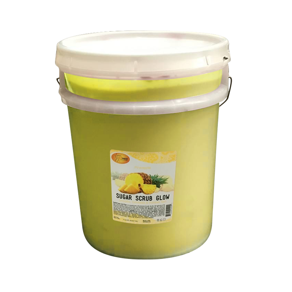 SpaRedi Sugar Scrub Glow, Pineapple, 01420, 5Gal OK0325MD