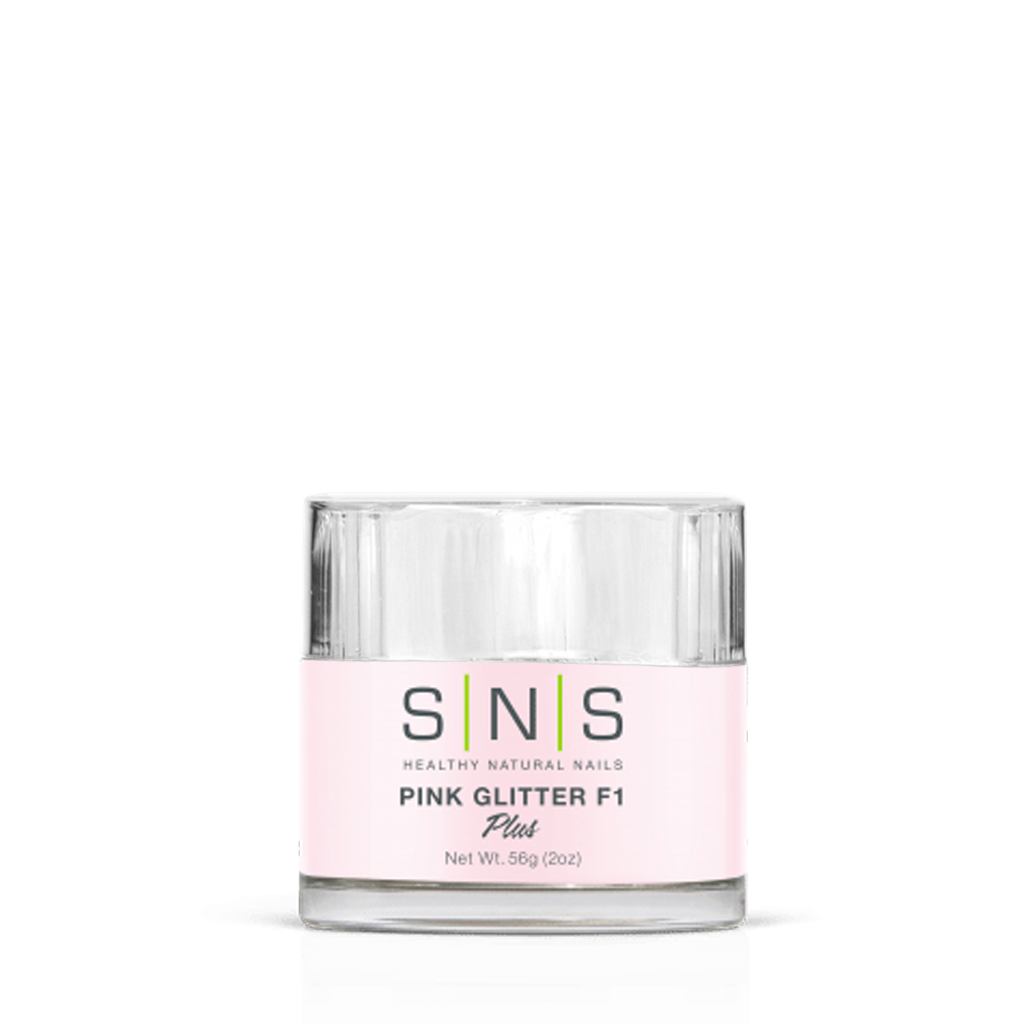 SNS Dipping Powder, 11, PINK GLITTER F1, 2oz (Packing: 70 pcs/case)