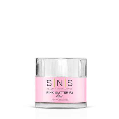 SNS Dipping Powder, 12, PINK GLITTER F2, 2oz (Packing: 70 pcs/case)