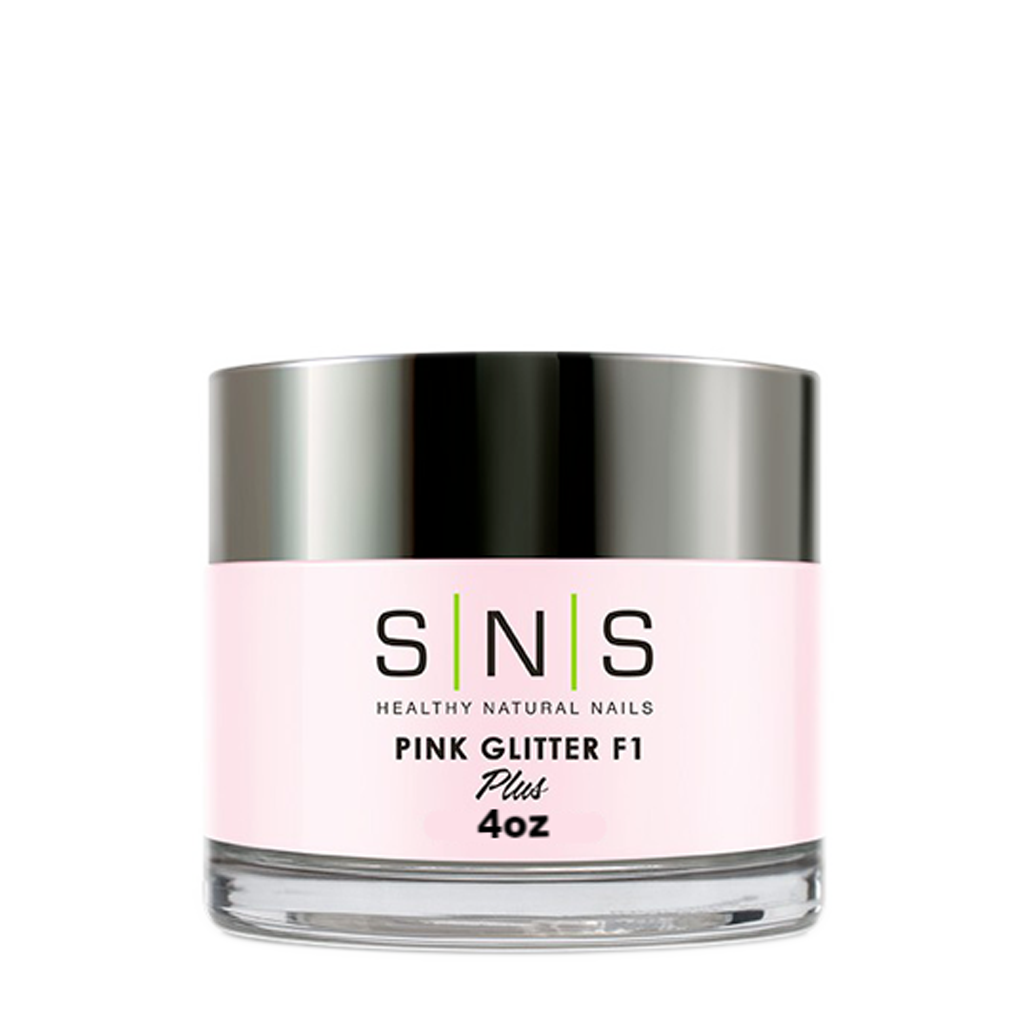 SNS Dipping Powder, 11, PINK GLITTER F1, 4oz (Packing: 40 pcs/case)