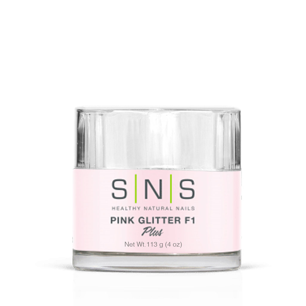 SNS Dipping Powder, 11, PINK GLITTER F1, 4oz (Packing: 40 pcs/case)