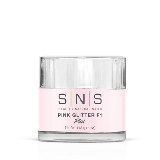 SNS Dipping Powder, 11, PINK GLITTER F1, 4oz (Packing: 40 pcs/case)