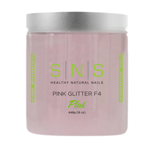 SNS Dipping Powder, 10, NATURAL PINK GLITTER F4, 16oz OK0118VD