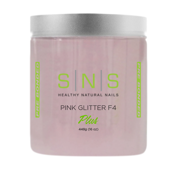 SNS Dipping Powder, 10, NATURAL PINK GLITTER F4, 16oz OK0118VD