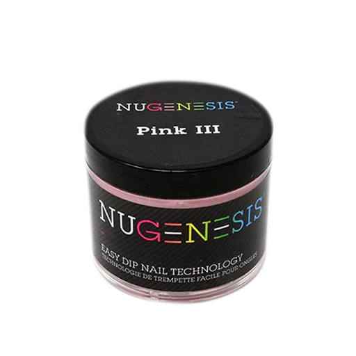 Nugenesis Dipping Powder, Pink & White Collection, PINK III, 3.5oz