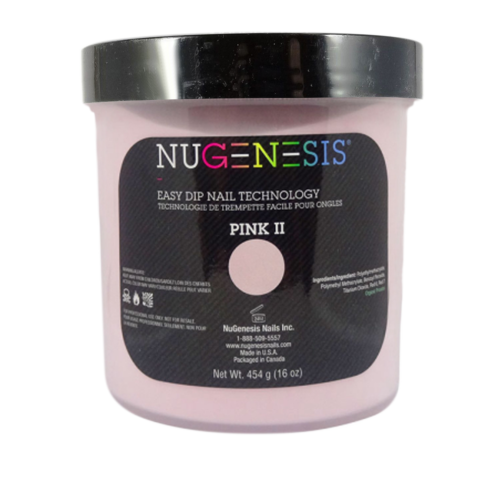 Nugenesis Dipping Powder, Pink & White Collection, PINK II, 16oz
