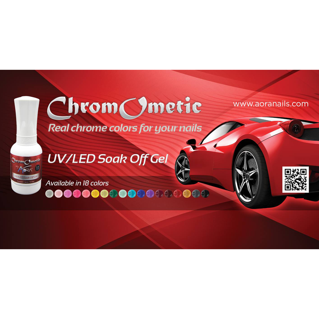 AORA ChromOmetic Gel, 0.5oz, Full Line of 18 Colors (Form 01 to 18)