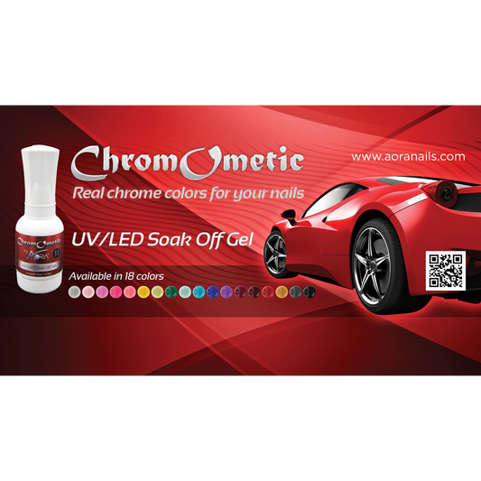 AORA ChromOmetic Gel, 0.5oz, Full Line of 18 Colors (Form 01 to 18)