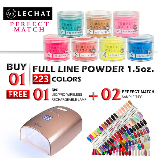 Lechat Perfect Match Dipping Powder, Full Line Of 223 Colors, 1.5oz