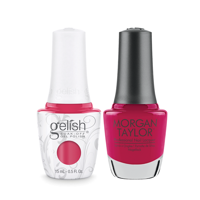 Gelish Gel Polish & Morgan Taylor Nail Lacquer, Prettier In Pink, 0.5oz, 1110022 + 50022 KK0907