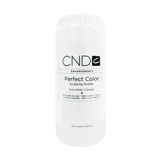 CND Perfect Color Sculpting Powder, Pure White (Opaque), 32oz (Pk: 6 pcs/case)