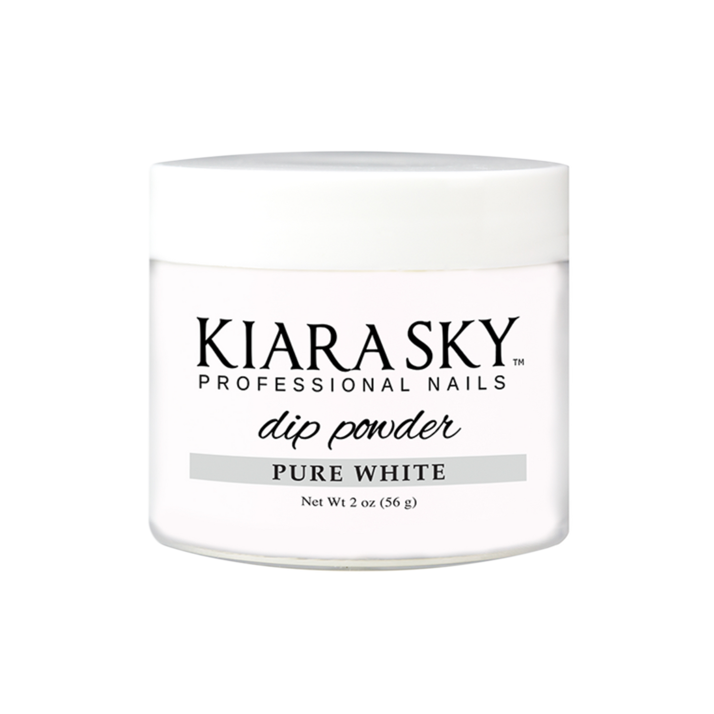 Kiara Sky Dipping Powder, PURE WHITE, 2oz KK1106