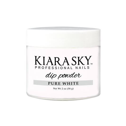 Kiara Sky Dipping Powder, PURE WHITE, 2oz KK1106