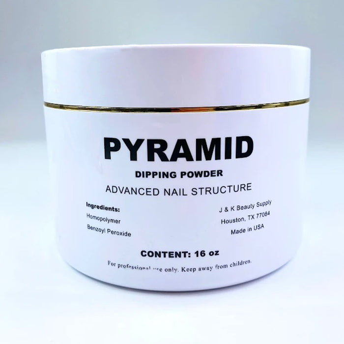 Pyramid Dipping Powder, Pink & White Collection, BLACK (302), 16oz