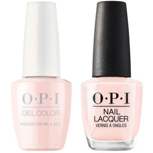 OPI GelColor And Nail Lacquer, Make It Iconic Collection, R41, Mimosas For Mr &amp; Mrs, 0.5oz KK1005