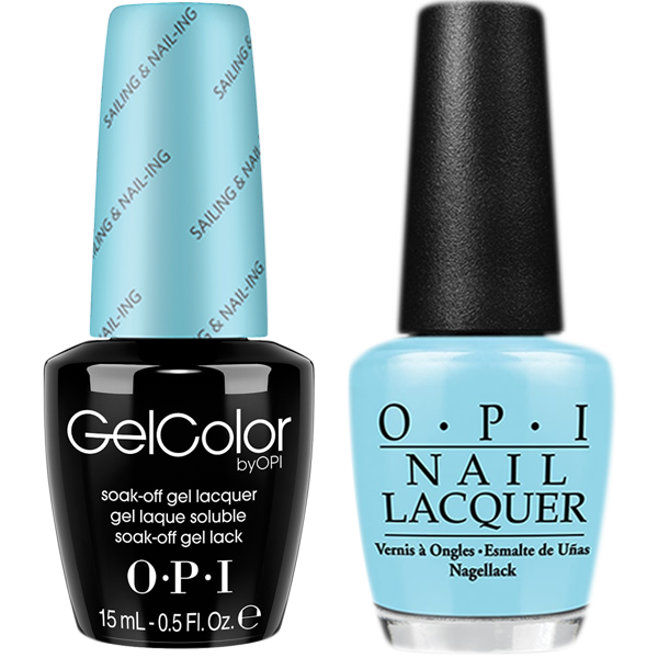 OPI GelColor And Nail Lacquer, R70, Sailing & Nailing, 0.5oz