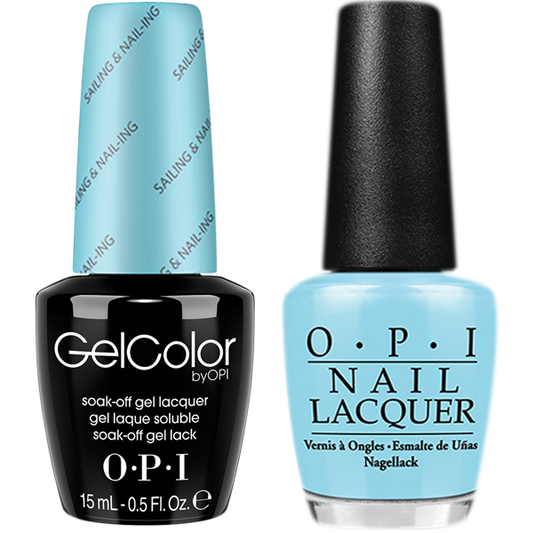 OPI GelColor And Nail Lacquer, R70, Sailing & Nailing, 0.5oz